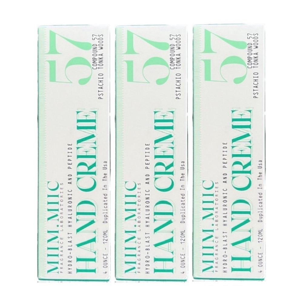 3x miim miic 57 hand creams